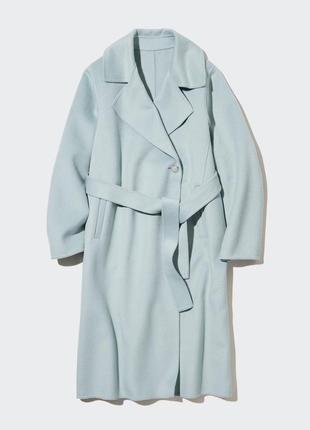 Базовое пальто с поясом uniqlo (арт.450500)1 фото