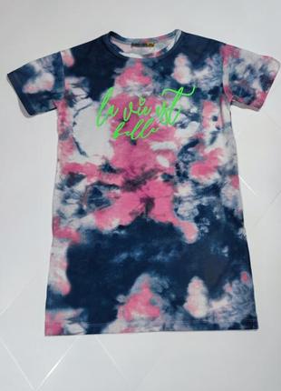 Стильна сукня сарафан тай дай для дівчинки 10 11 років first kids zara next mohito h&m