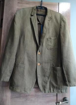 Єпотажний лляний піджак  100% льон  paul kehl