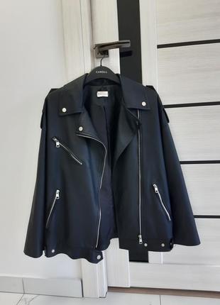 Косуха шкіряна куртка кожанка romashka zara