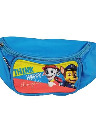 Kr сумка дитяча на пояс "paw patrol" pl8212 (блакитний)