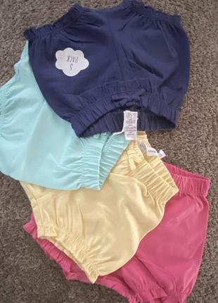 Летний костюм песочник george футболка шорти лосины капри боболи на новорожденную девочку 1-2-3-4 мес2 фото