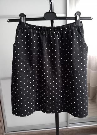 Спідниця в сердечка для дівчинки