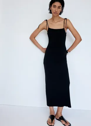 Платье миди на лямках h&m 1231811005