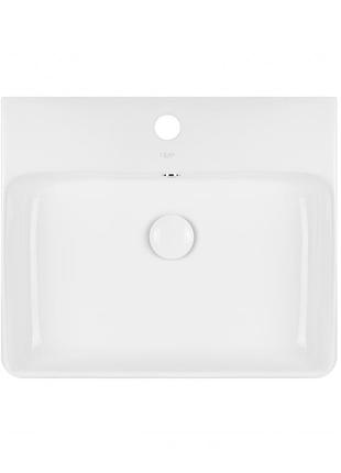 Раковина qtap nando 500х420х130 white з донним клапаном qt1211k404aw