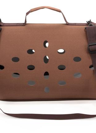 Сумка для перенесення котів та собак 48x26x25 см cosmopet cp-12 brown