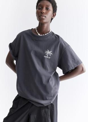 Оверсайз футболка h&m 1061299034