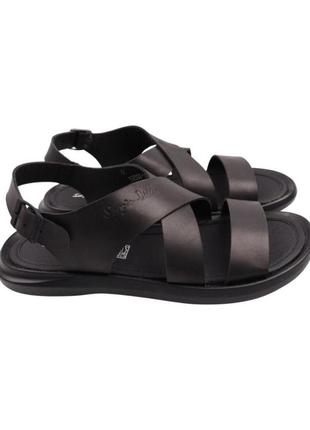 Сандалі чоловічі sergio billini чорні натуральна шкіра, 40
