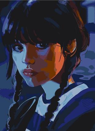 Картина по номерам холодный взгляд венздей 40*50 см art craft 10406-ac