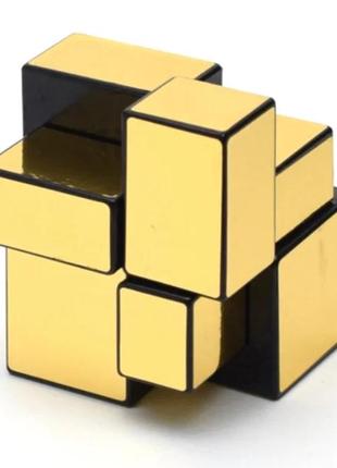 Зеркальный кубик 2х2 smart cube mirror golden 2x2x2 | sc370 от polinatoys 2