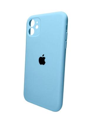 Чохол для смартфона silicone full case aa camera protect for apple iphone 11 pro кругл 44,light blue