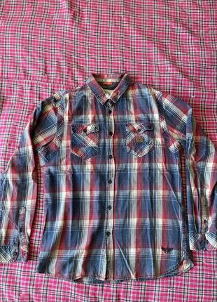 Джинсова сорочка hallinger. розмір л