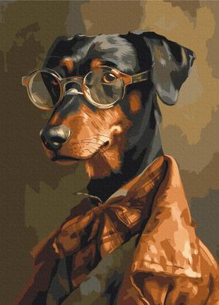 Картина за номерами "чотирьохлапий джентльмен" brushme bs53933 40x50 см від polinatoys