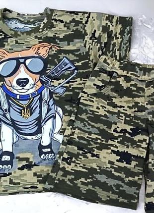 Патриотический детский костюм пес патрон пикселей