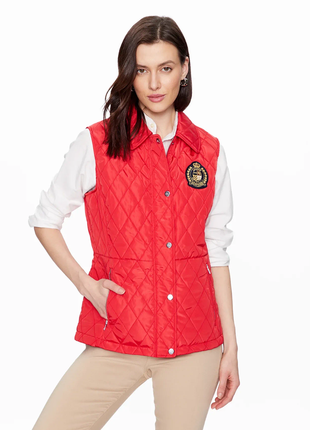 Жилетка polo ralph lauren красная бежевая