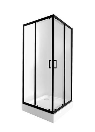Набір qtap душова кабіна taurus bla1099sc6 clear 2020x900x900 мм + піддон tern 309912c 90x90x12 см з сифоном