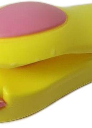 Запайщик пакетов ручной korea type mini sealing 7302 желтый с розовым