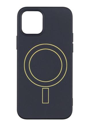 Чехол spase tpu aneu с magsafe iphone 12 / iphone 12 pro black - yellow
