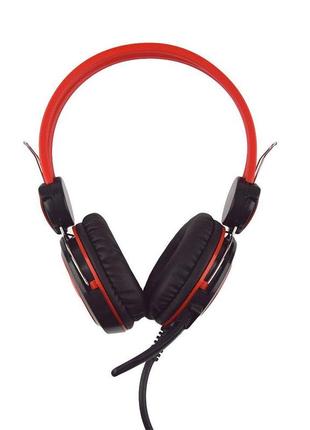 Стерео наушники jeqang jh819 2*aux 3.5 mm 40 мм red