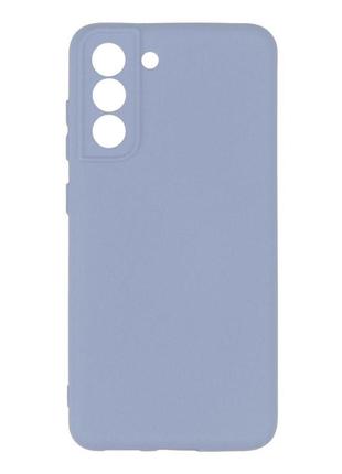 Чехол с рамкой камеры silicone cover a samsung galaxy s21 fe lilac