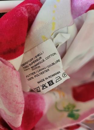 Міні спідниця юбка в цветы спідниця в квіти бавовняна спідниця2 фото
