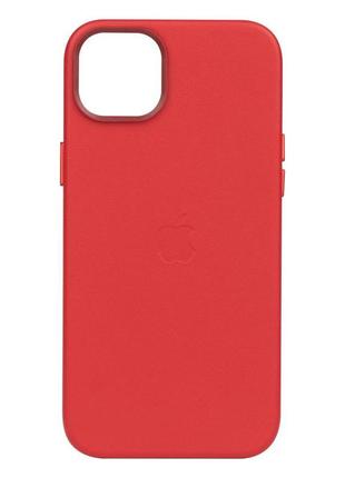 Чохол leather case для apple iphone 14 crimson