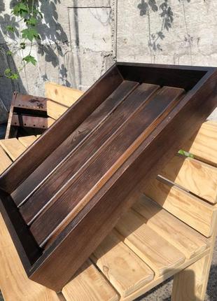 Дерев'яний ящик для зберігання фруктів, овочів. контейнер з дерева. ящик з дерева любих розмірів