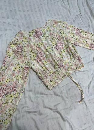 Цветочная блуза h&amp;m2 фото