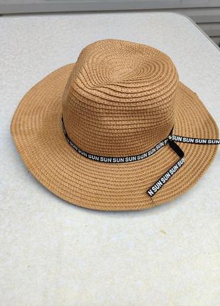 Стильна шляпа панама. акція! третій товар до 50 грн в подарунок!!!1 фото