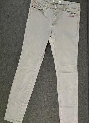 Джинсы скинни серые н &amp; м