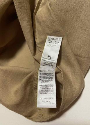 Лён мужская тенниска рубашка polo xl xl льняная спенсер marks & spencer4 фото