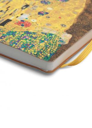 Записна книжка з нанокрафта густав клімт "поцілунок" 20201-kr в крапку, м'яка...