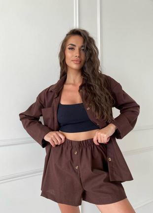 Костюм з подовженою сорочкою та шортами. 
модель: 035