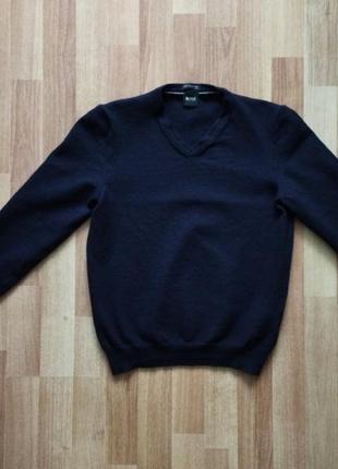 Новый шерстяной пуловер hugo boss made in italy1 фото