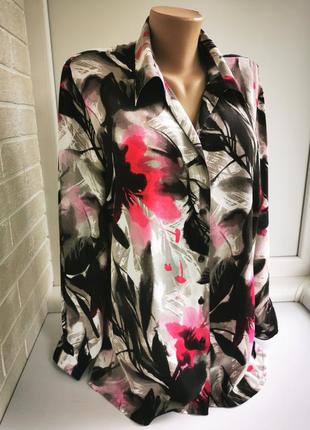 Красивая блуза большого размера из вискозы1 фото
