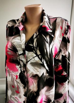 Красивая блуза большого размера из вискозы5 фото