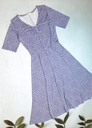 🎁1+1=3 итальянское трикотажное приталенное голубое платье миди articiano, размер 46 - 489 фото