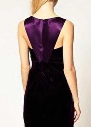 Бархатное платье, платье миди, известного бренда karen millen