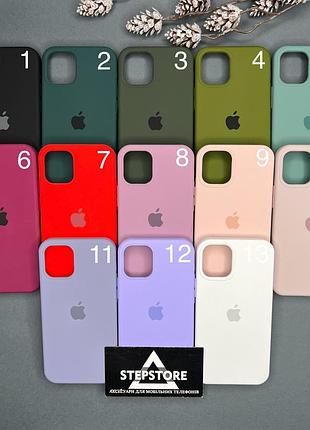 Чехол silicone case для iphone 12 mini с закрытым низом микрофиброй силиконовый противоударный