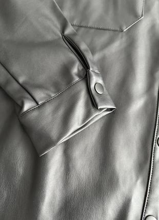 Куртка рубашка кожаная5 фото