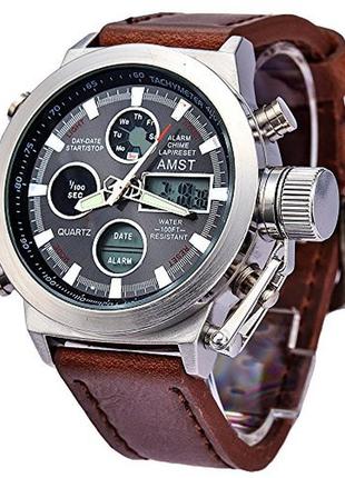 Армійські наручний годинник amst: am 3003 silver