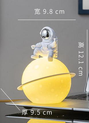 Нічник світильник "космонавт на планеті"