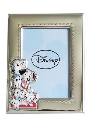 Срібна дитяча фоторамка disney (14,5 x 19 см) valenti d314 3l с блакитний фон