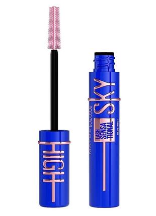 Тушь для ресниц maybelline lash sensational sky high blue mist