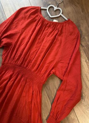 Сукня максі червона платье6 фото