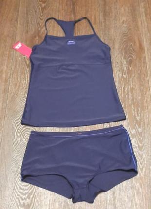 Брендовий роздільний купальник танкіні р.14  від slazenger , нюанс
