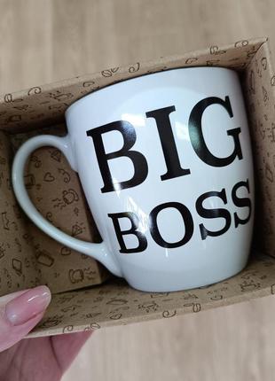 Чашка 500 мл big boss подарункова коробка