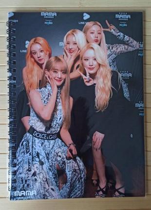 Тетрадь айдиль (g)i-dle на пружине 48 листов лінія