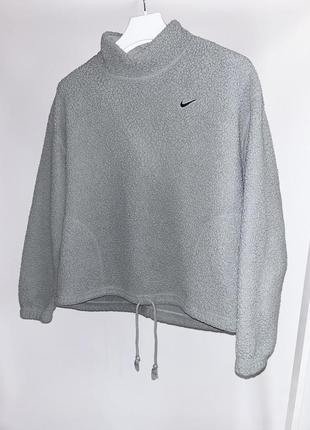 Женская кофта тедди свитшот nike therma-fit cozy оригинал3 фото