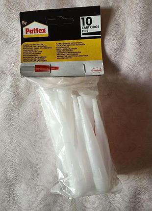 Наконечники на силикон pattex 10 шт белый-красный 1162